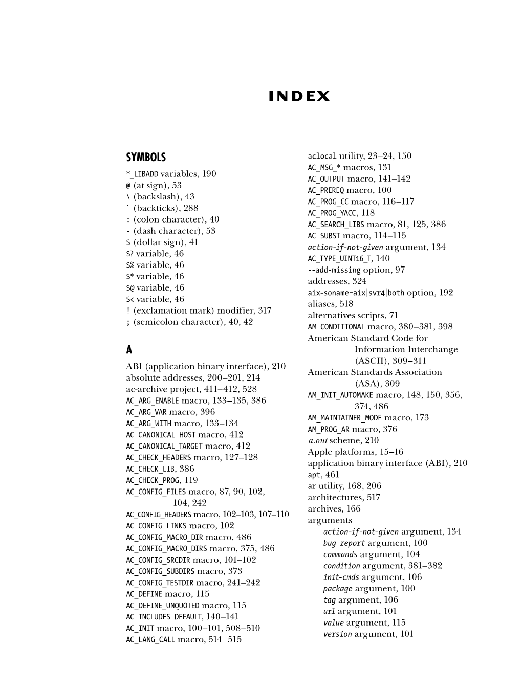 View the Index