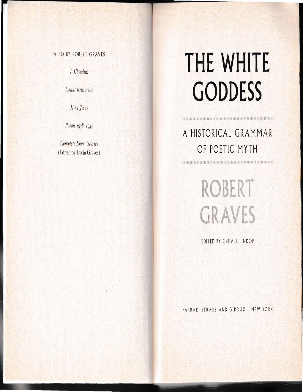 Graves, White Goddess, Excerpts