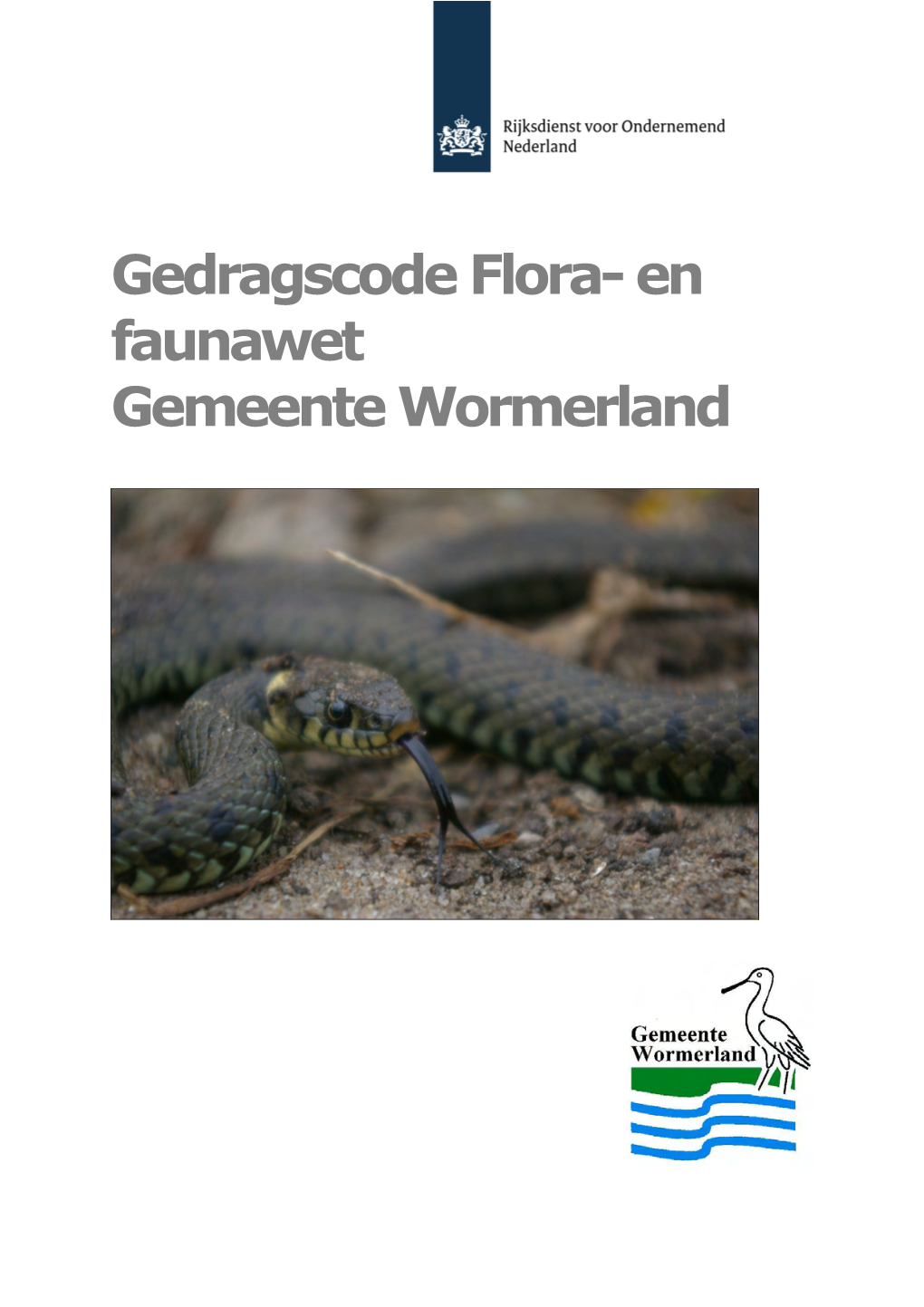 Gedragscode Flora En Faunawet Gemeente Wormerland