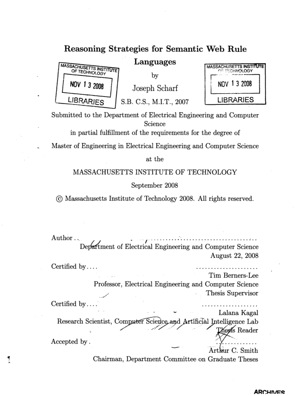 Reasoning Strategies for Semantic Web Rule