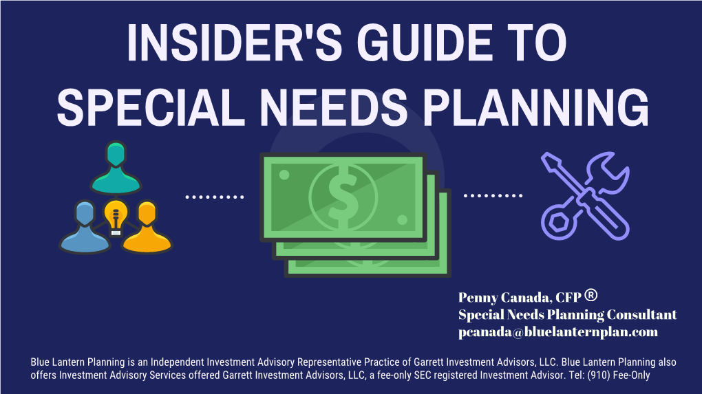 Insider's Guide to Special Needs Planning