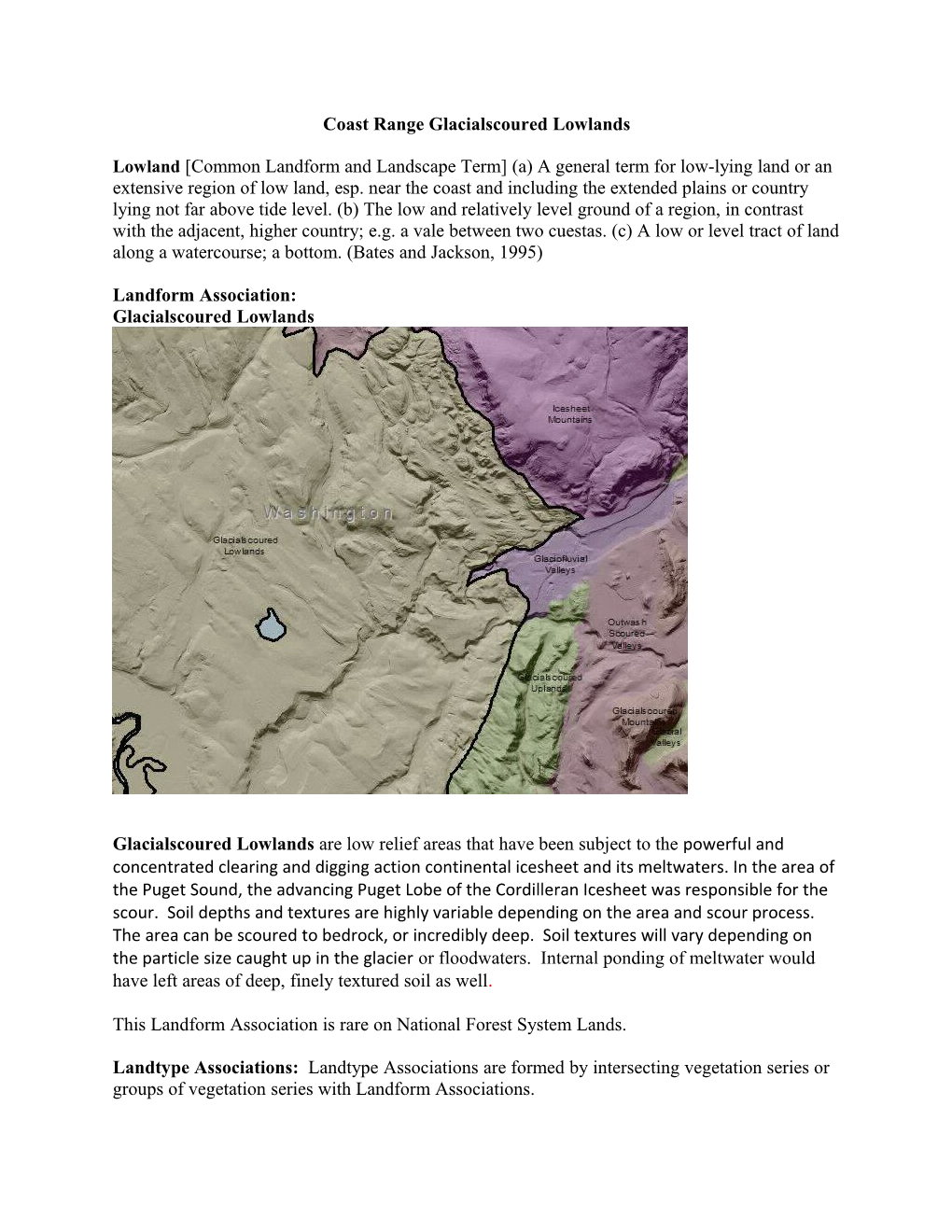 Coast Range Glacialscoured Lowlands