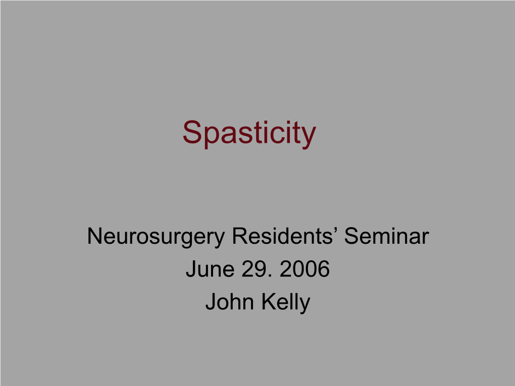 Spasticity.Pdf