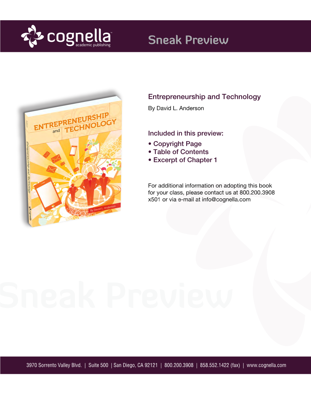 Entrepreneurship and Technology by David L