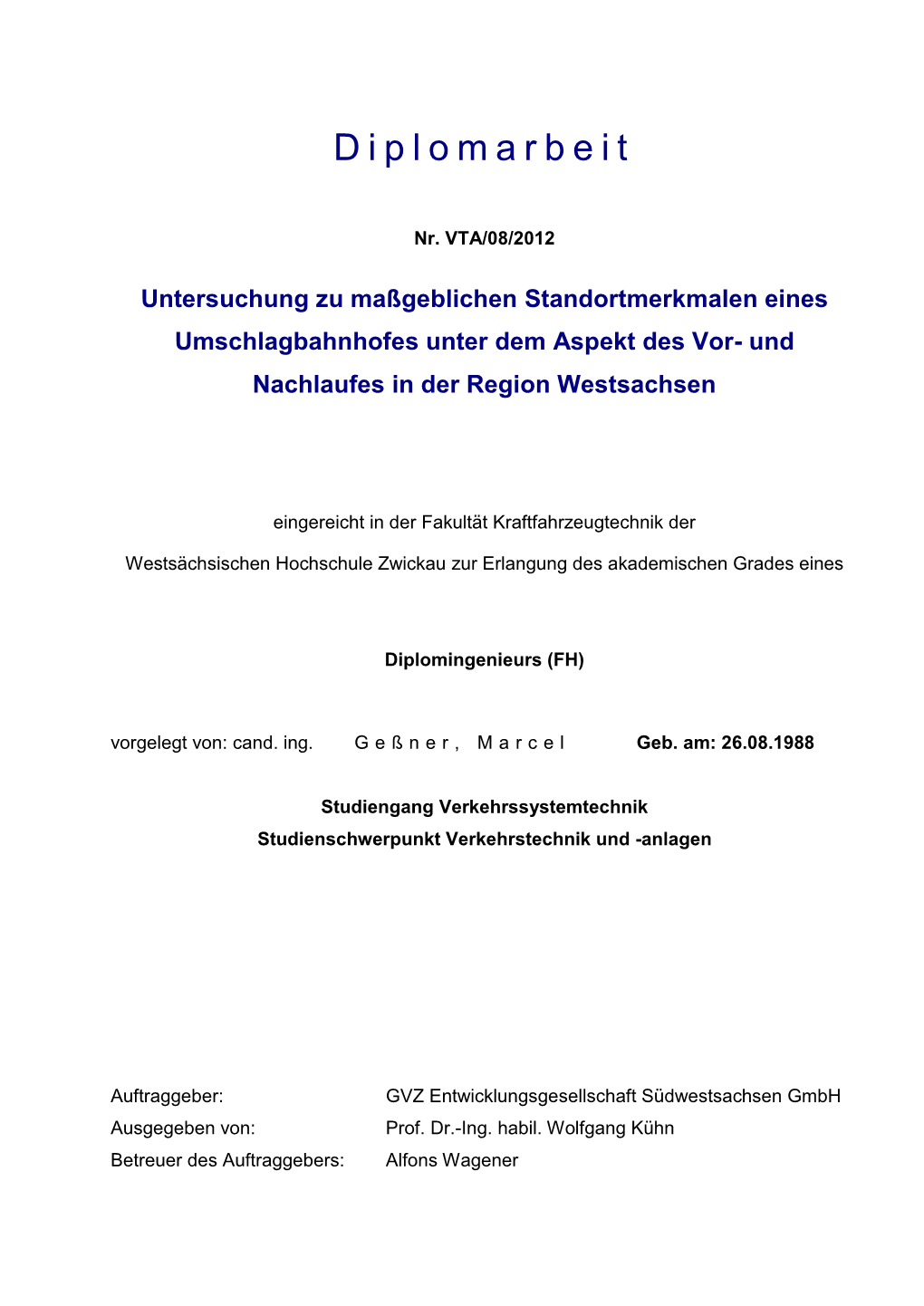 Diplomarbeit