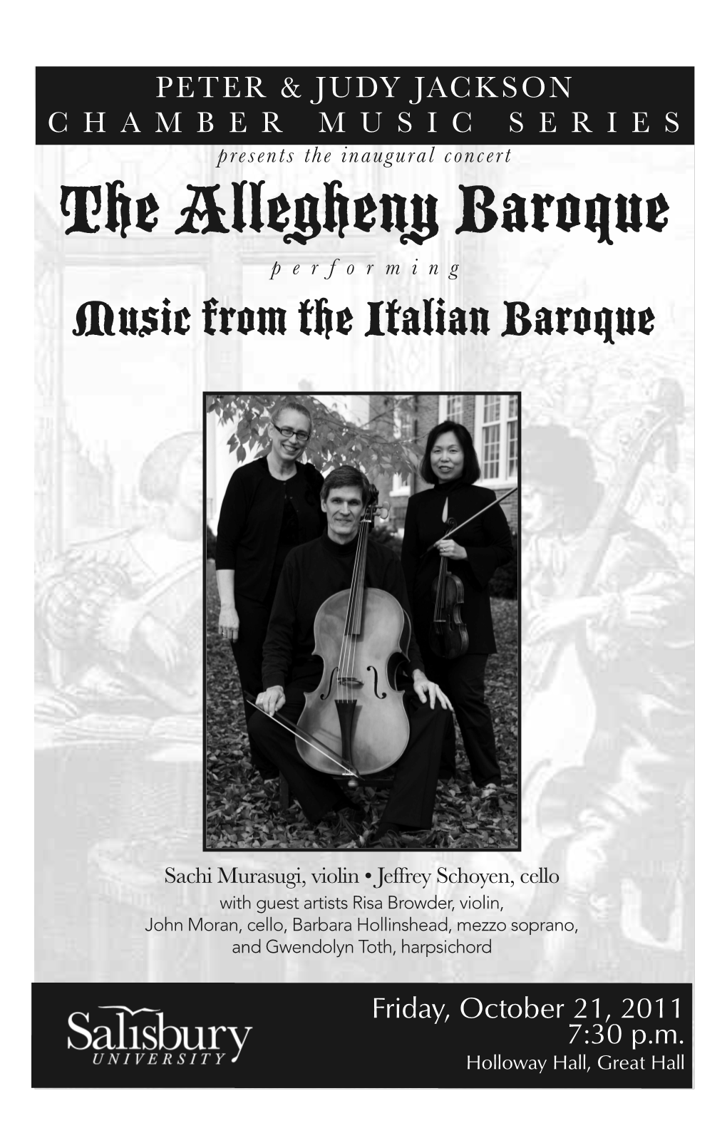 Allegheny Baroque Program Fall 2011