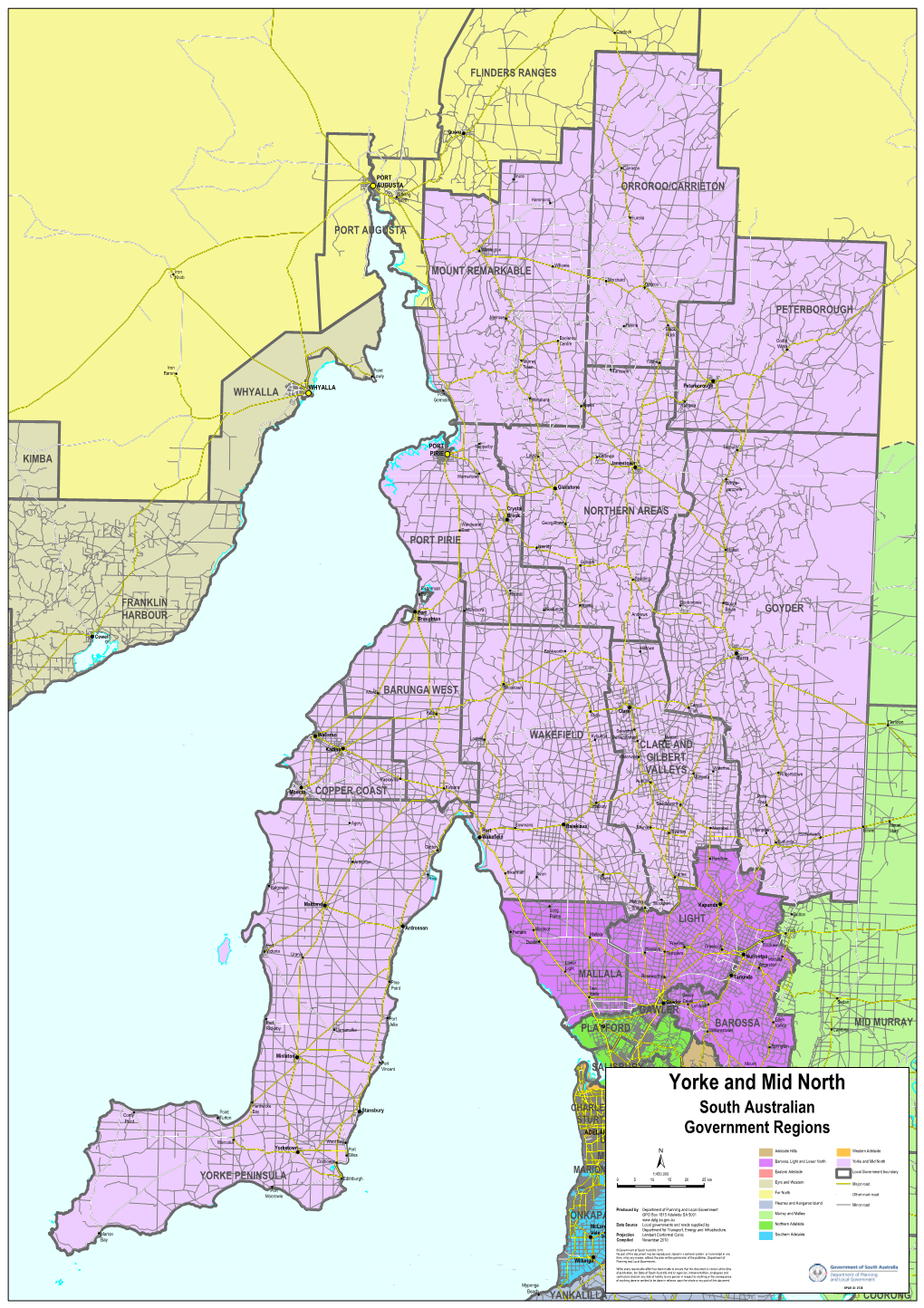 Yorke and Mid North SA Government Region