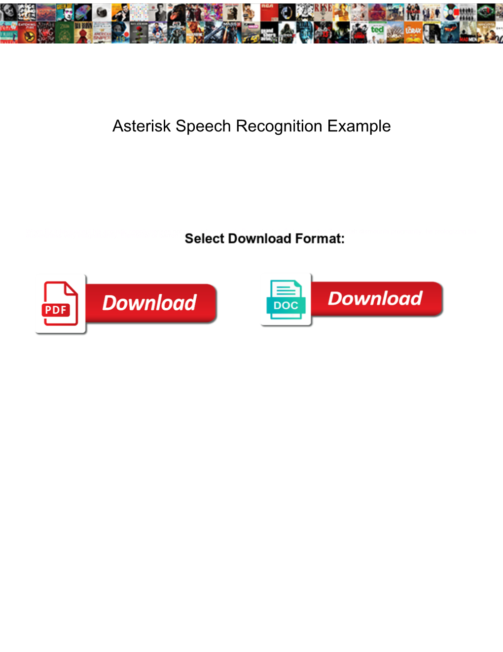 Asterisk Speech Recognition Example