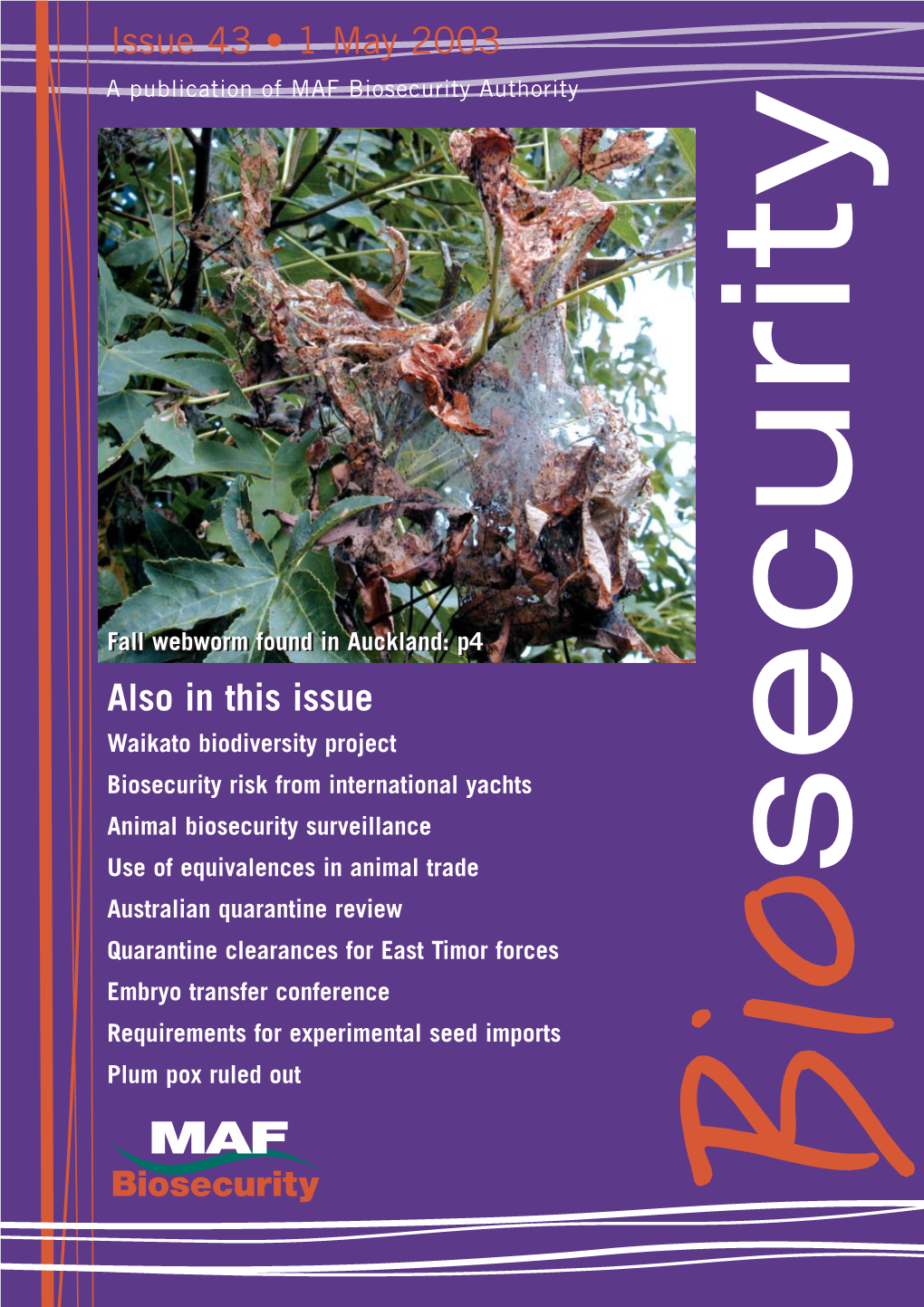 Biosecurity 43