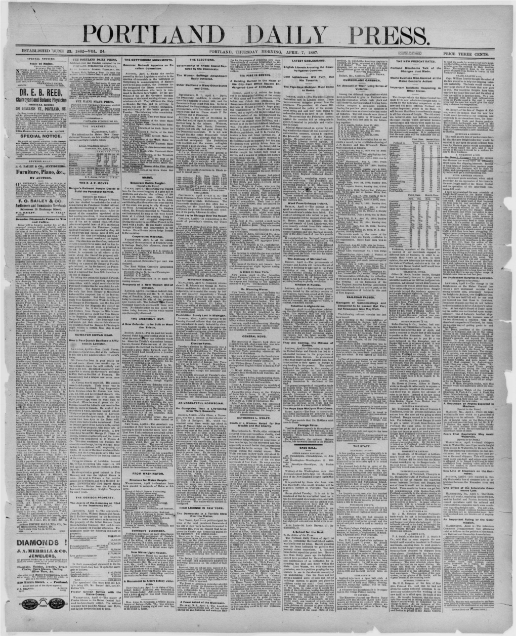 Portland Daily Press: April 07,1887