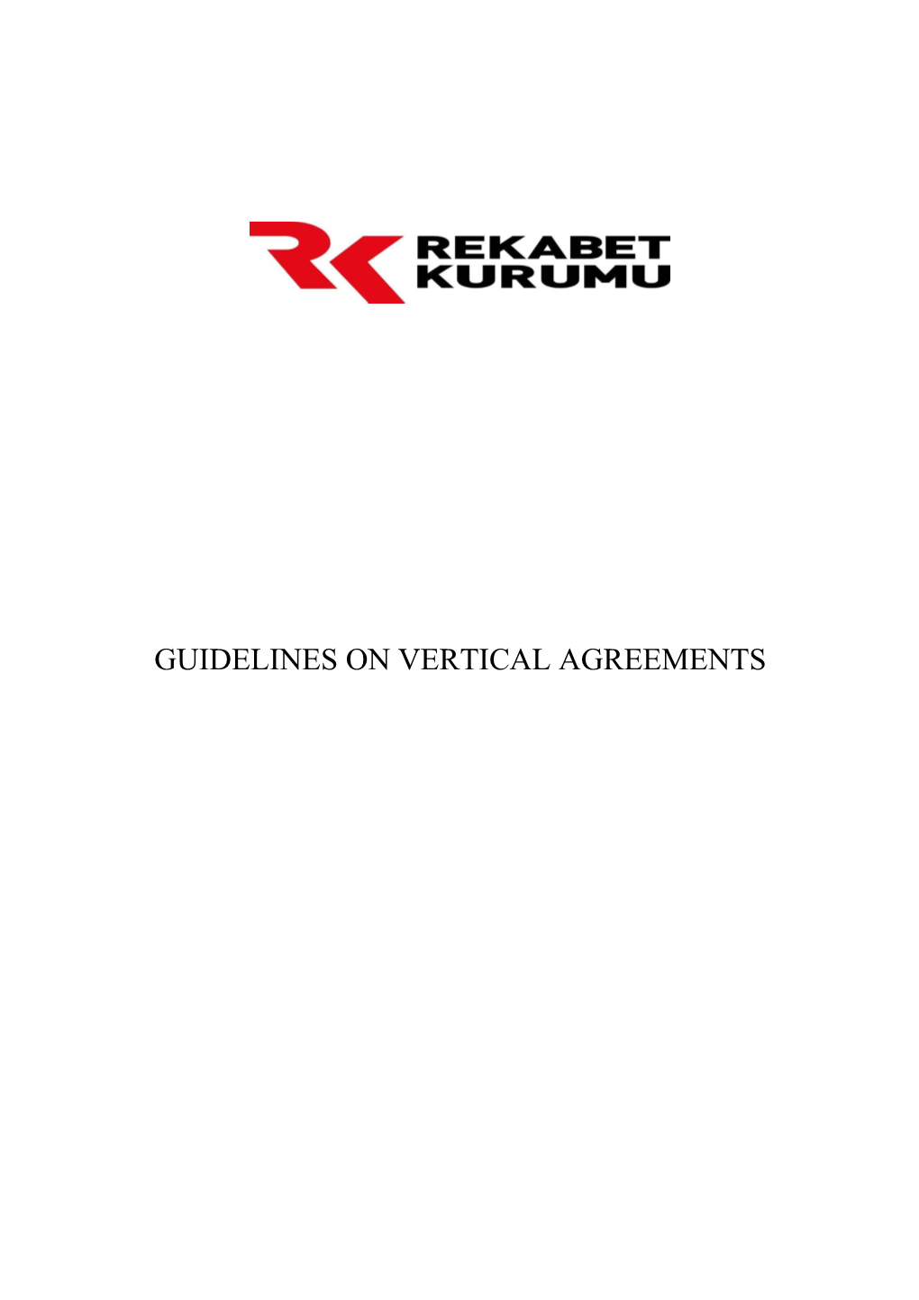 Guidelines on Vertical Agreements