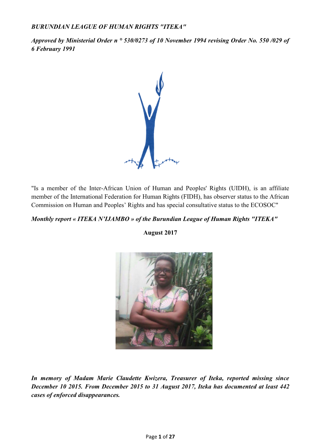 Burundian League of Human Rights 