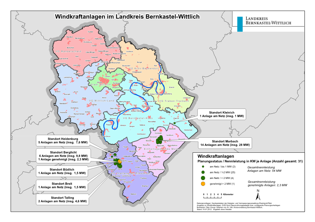 Windkraftanlagen Im Landkreis Bernkastel-Wittlich