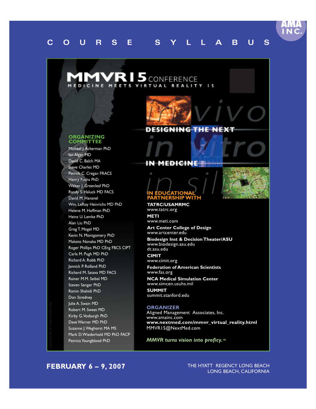 MMVR 15 Organizing Committee