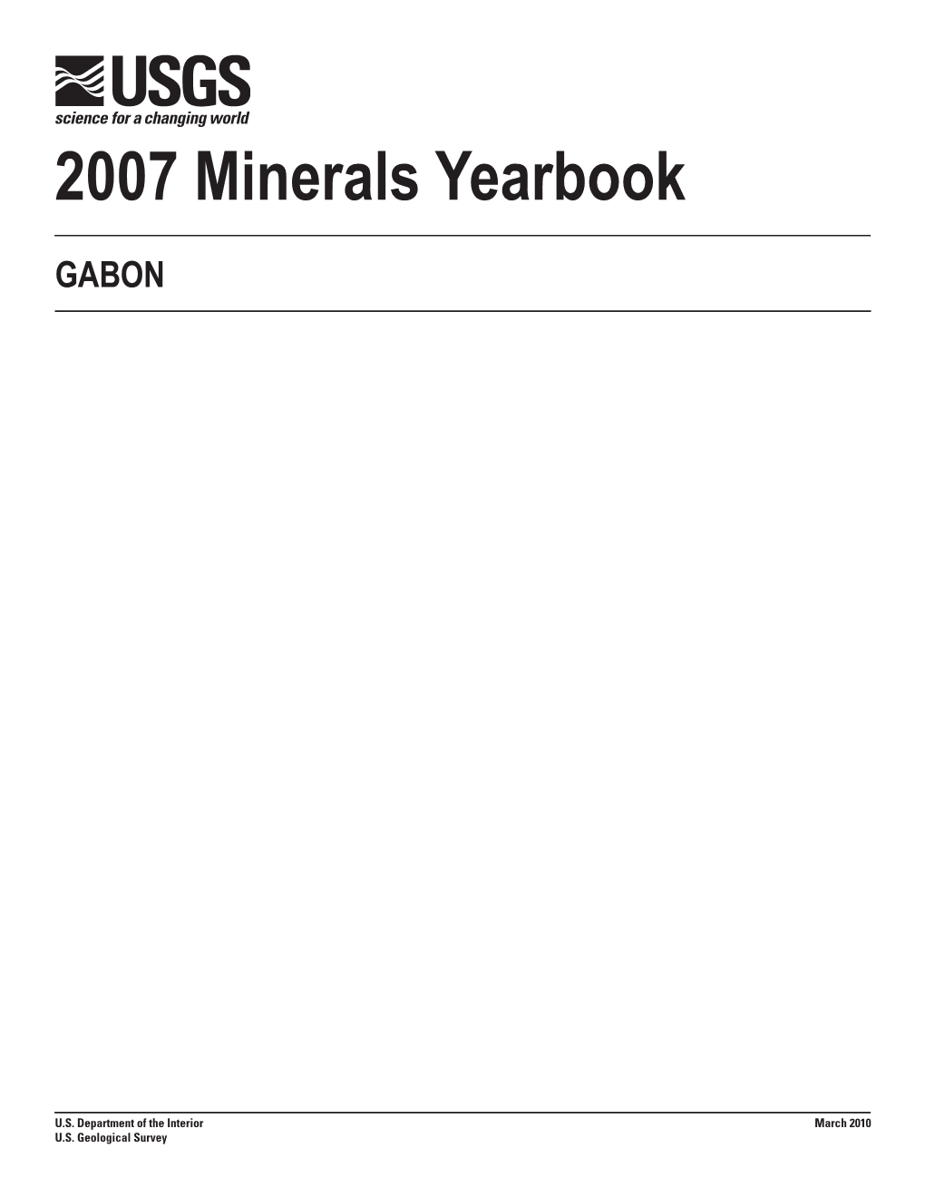 The Mineral Industry of Gabon in 2007