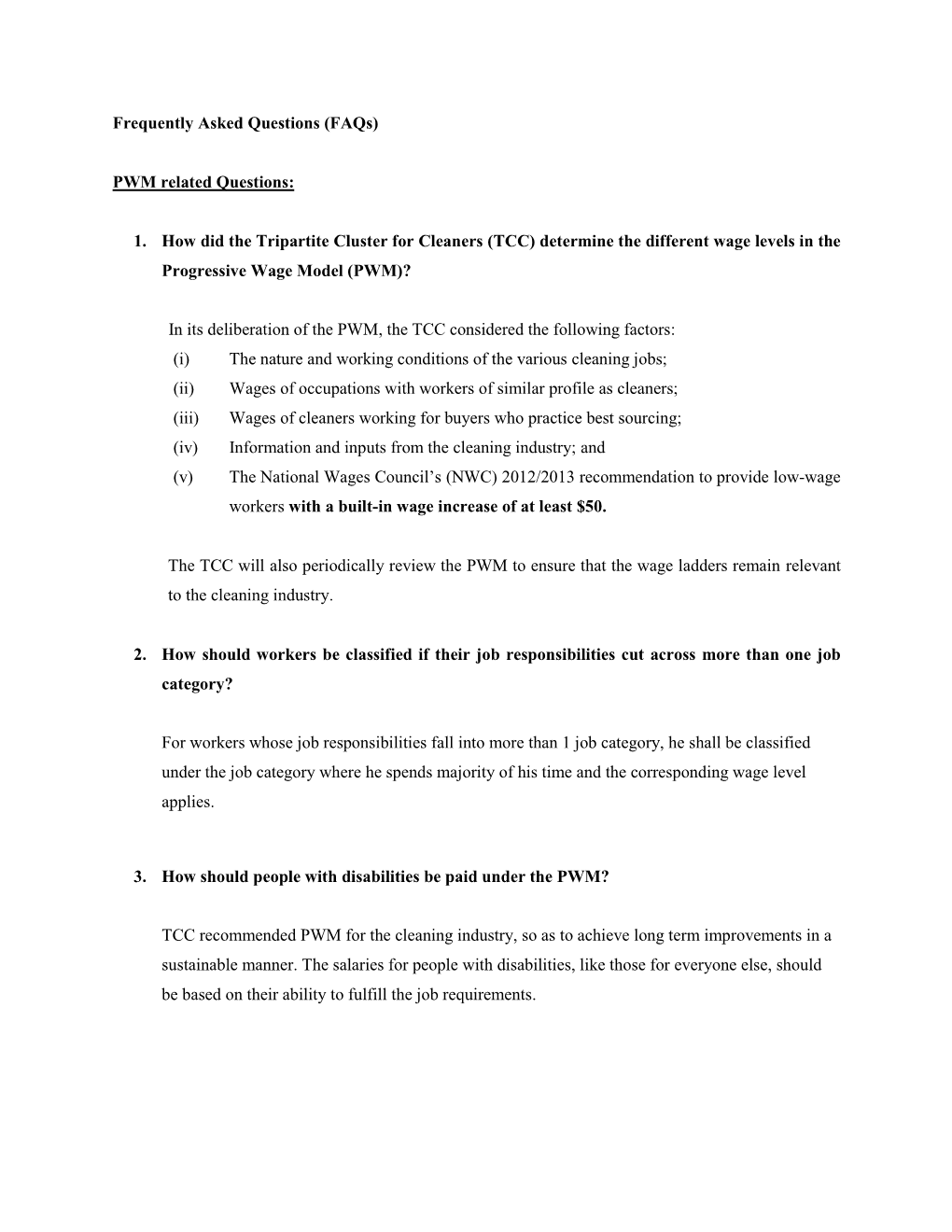 (Faqs) PWM Related Questions