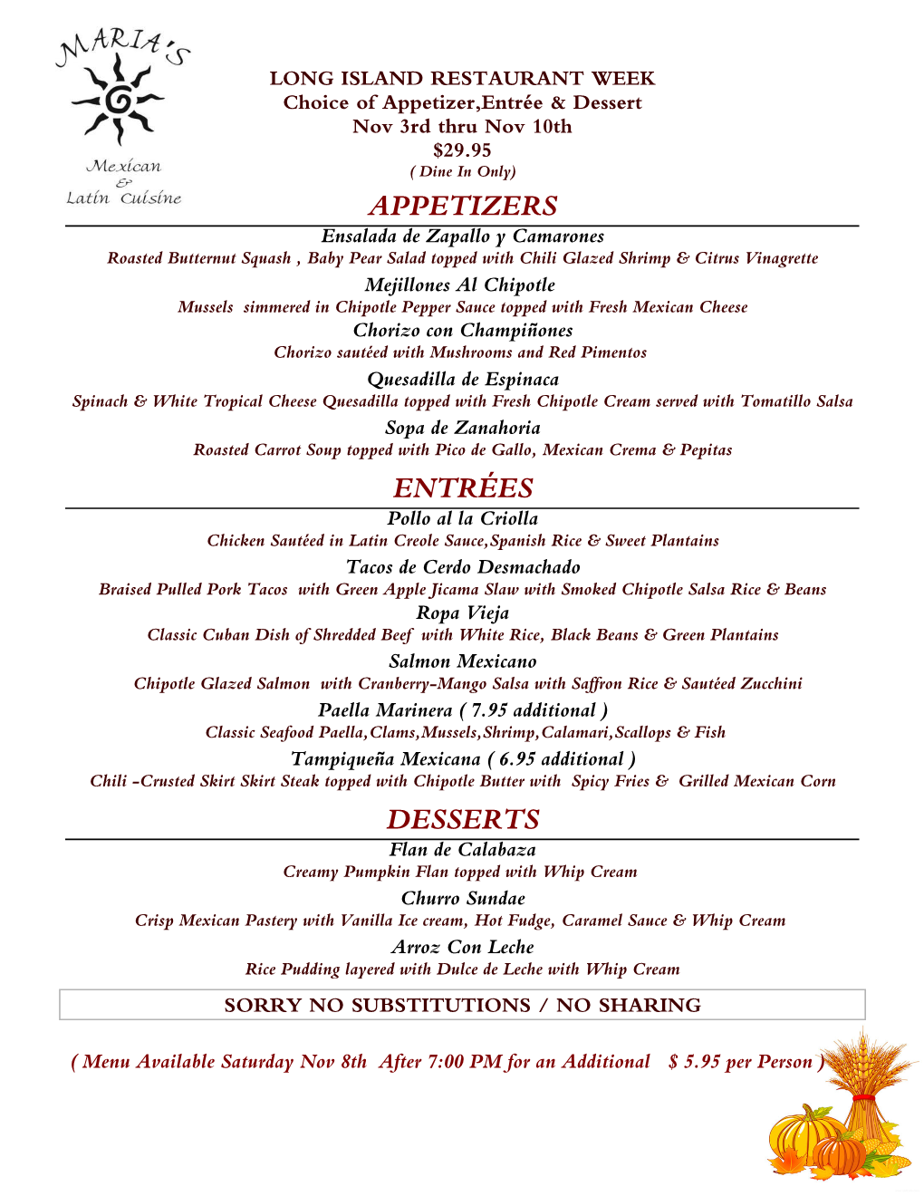 Menupro Long Island Restaurant Week Fall 2019