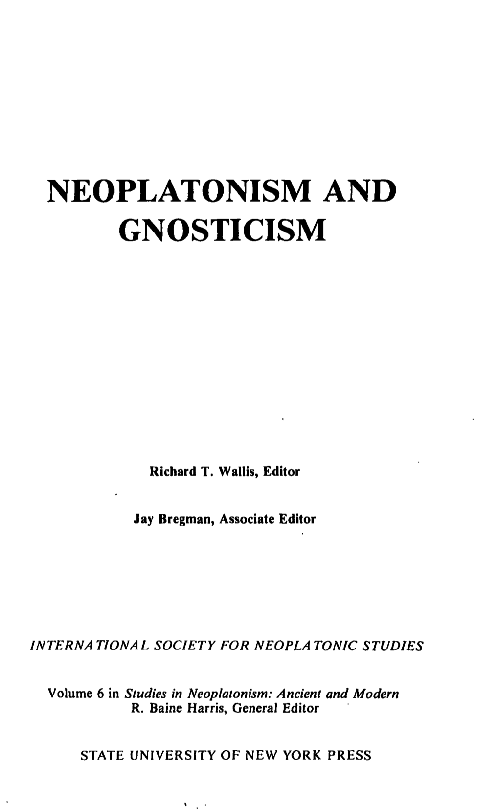 Neoplatonism and Gnosticism