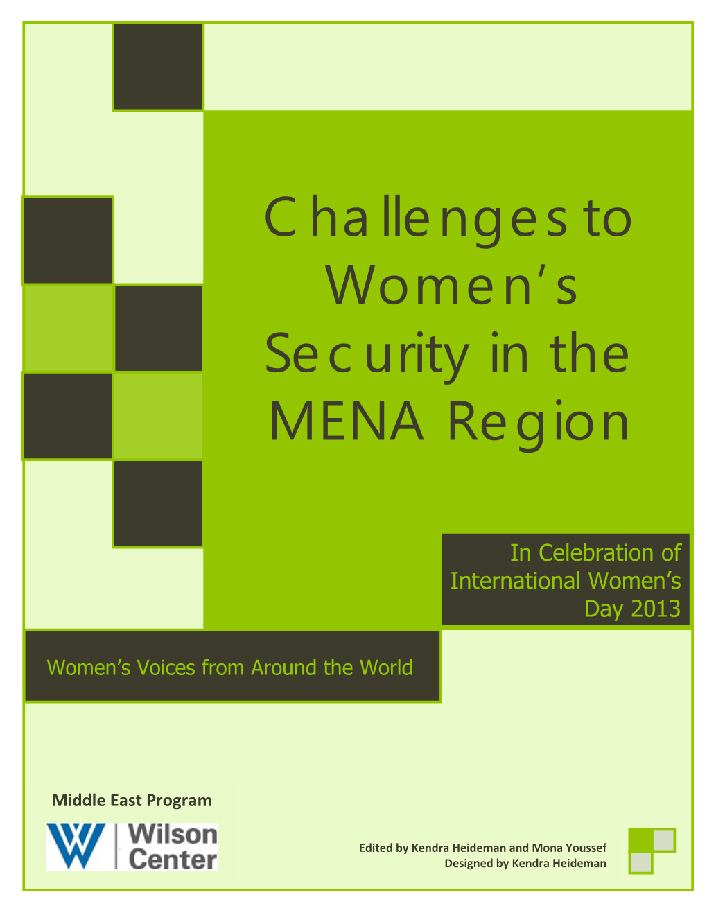 Challenges to Women's Security in the MENA Region