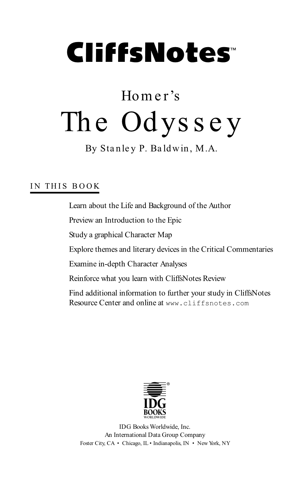 The Odyssey by Stanley P