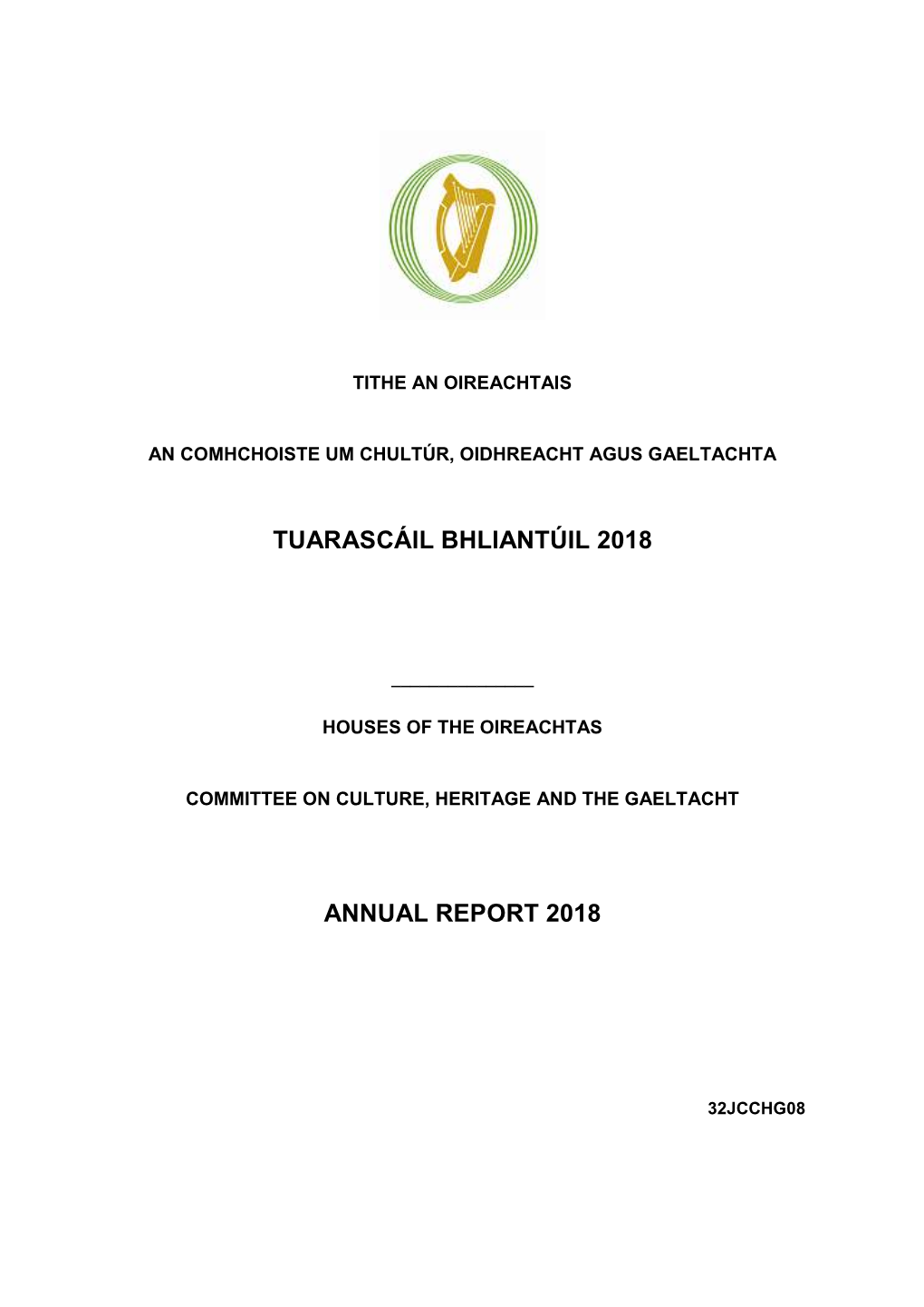 Tuarascáil Bhliantúil 2018 Annual Report 2018