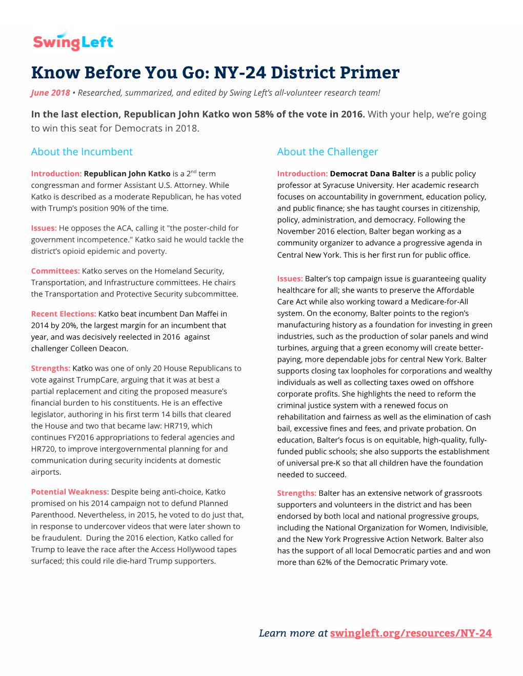 Swing Left NY-24 District Primer