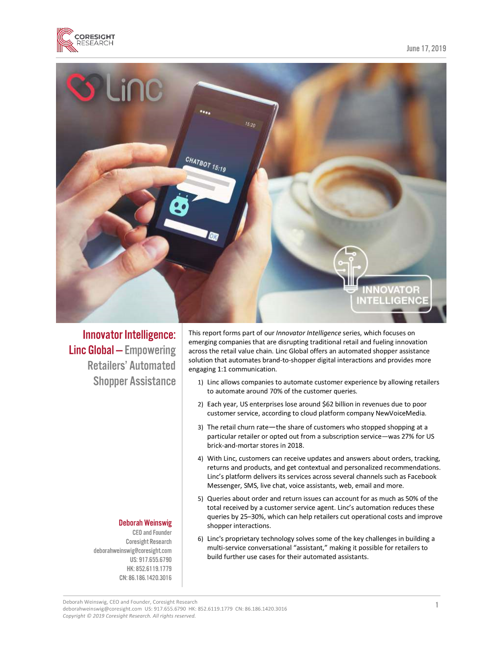 Innovator Intelligence: Linc Global —Empowering Retailers' Automated Shopper Assistance