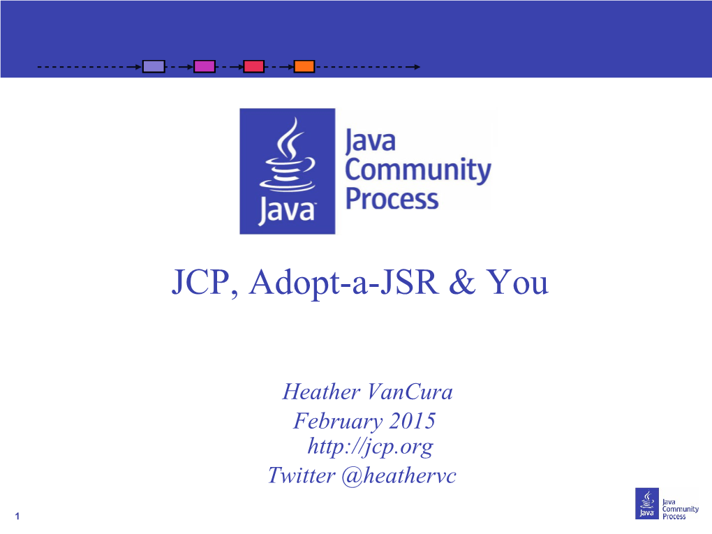 JCP, Adopt-A-JSR &