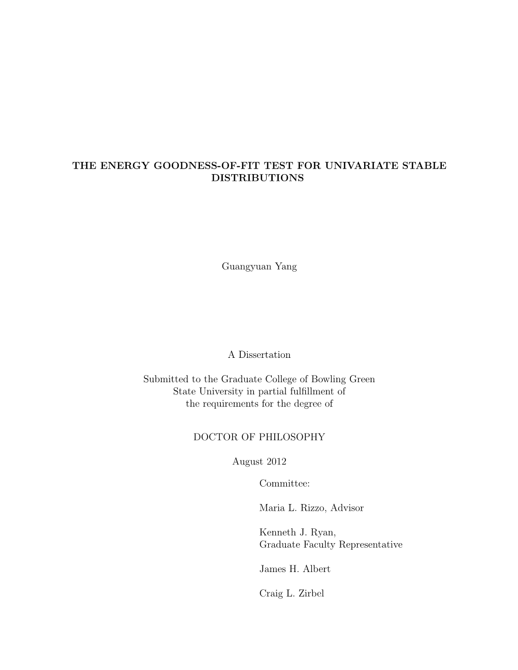 The Energy Goodness-Of-Fit Test for Univariate Stable Distributions