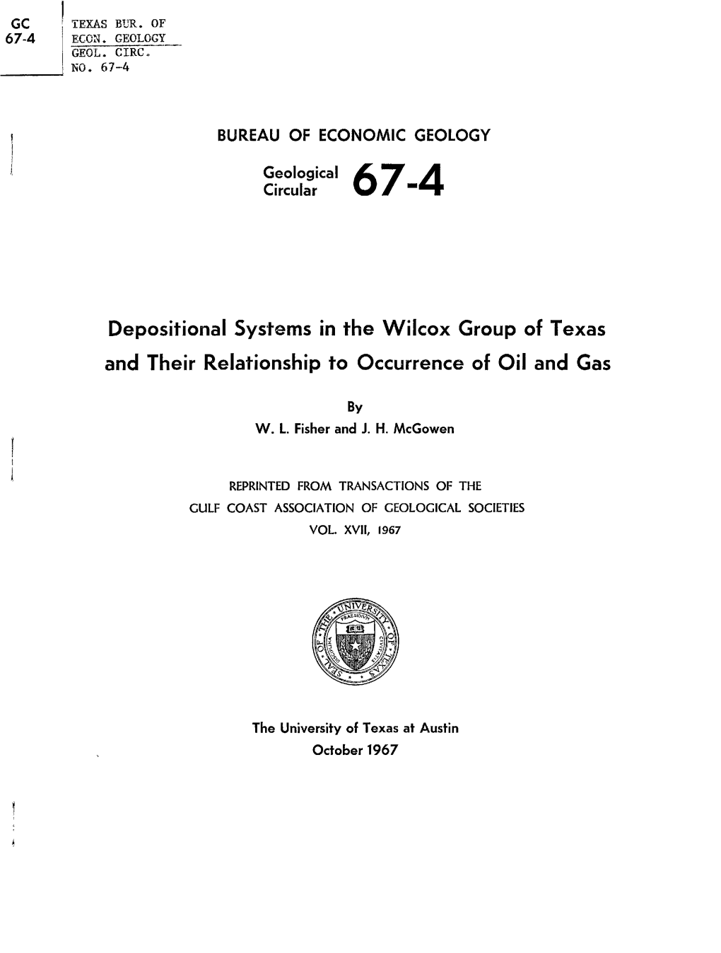 Depositional Systems in the Wilcox and Their