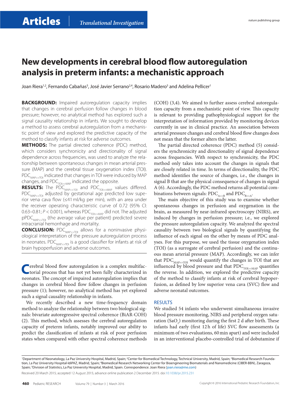 New Developments in Cerebral Blood Flow Autoregulation Analysis in Preterm Infants: a Mechanistic Approach