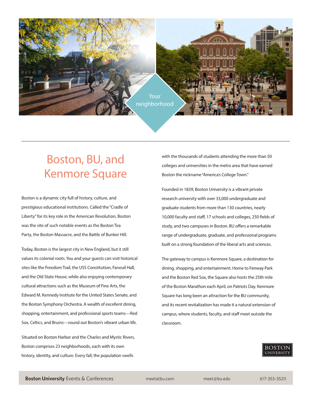 Boston, BU, and Kenmore Square