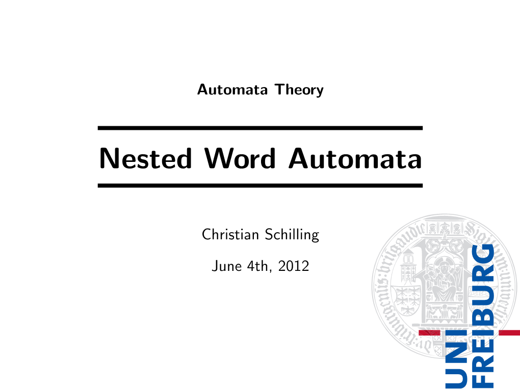 Nested Word Automata