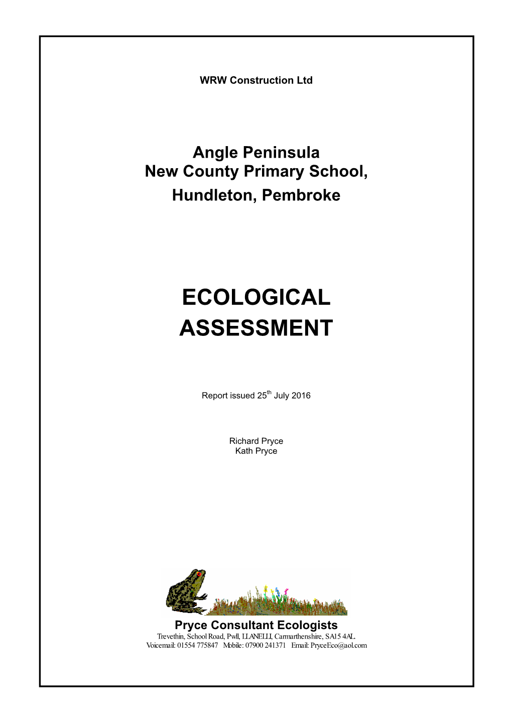 Ecological Assessment