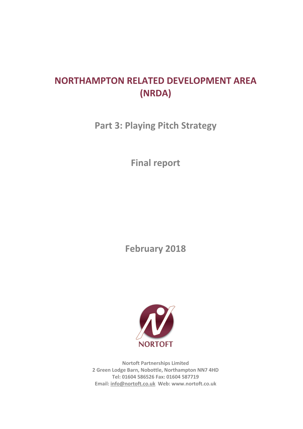 (NRDA) Part 3: Playing Pitch Strategy Final Report February 2018