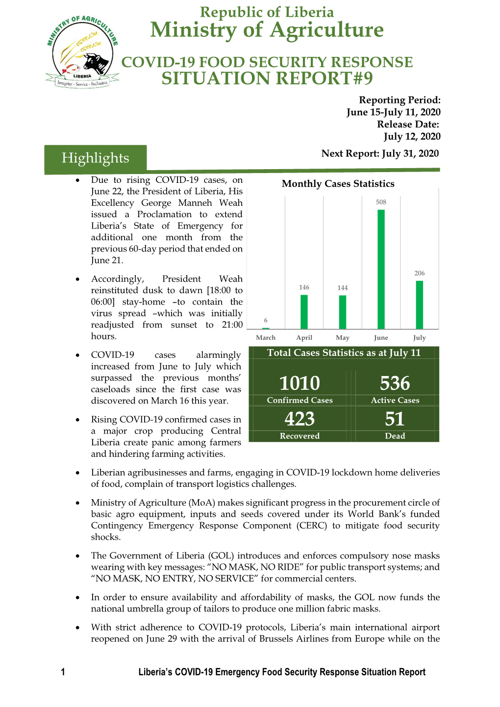 Covid-19 Food Security Response