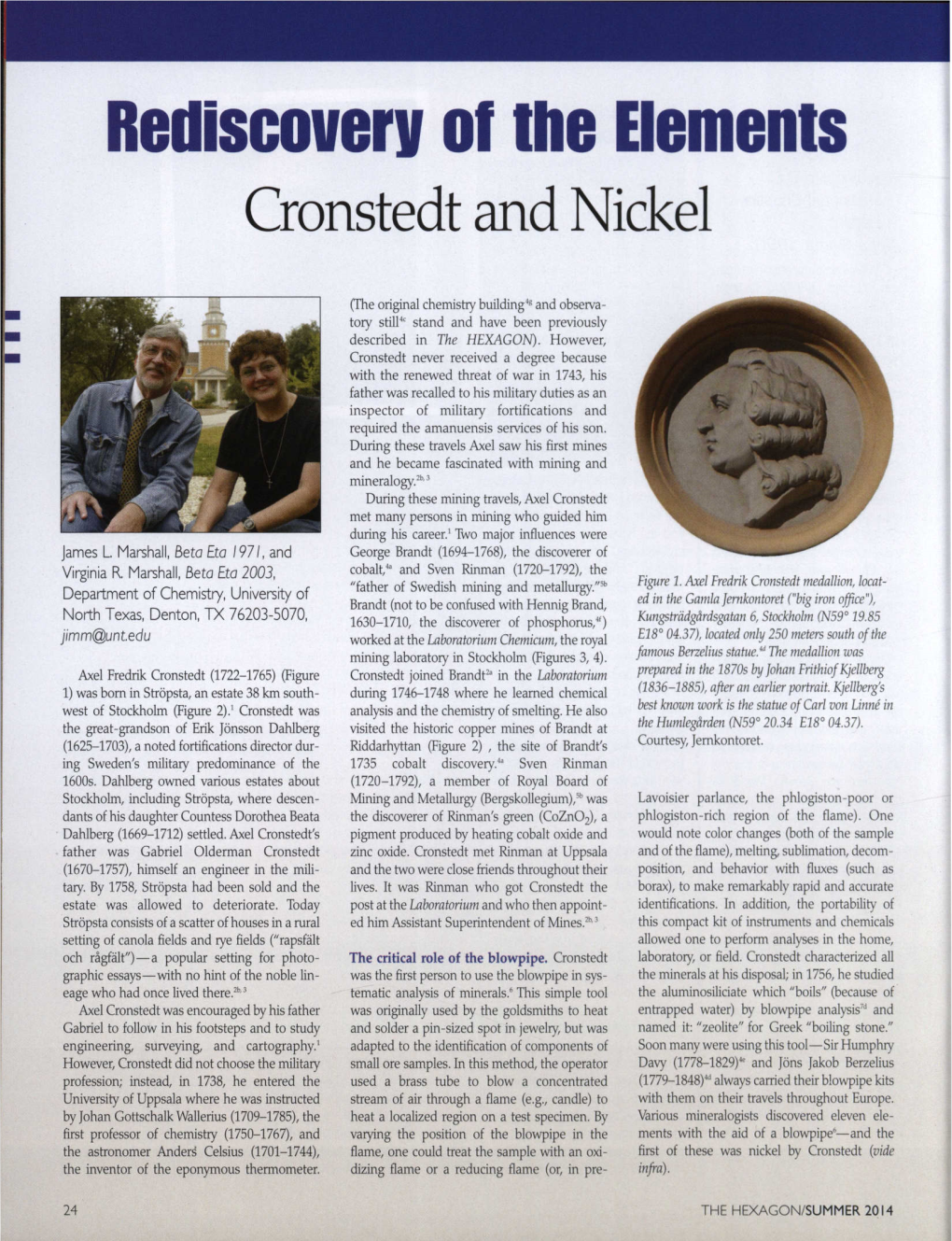 Cronstedt and Nickel