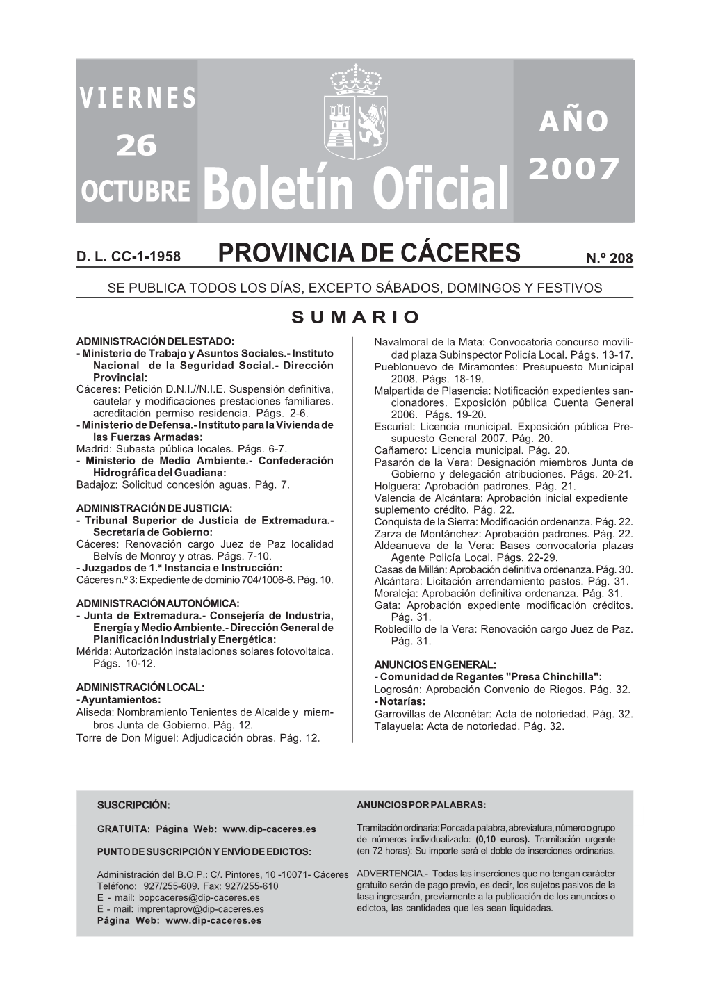 Boletín Oficial