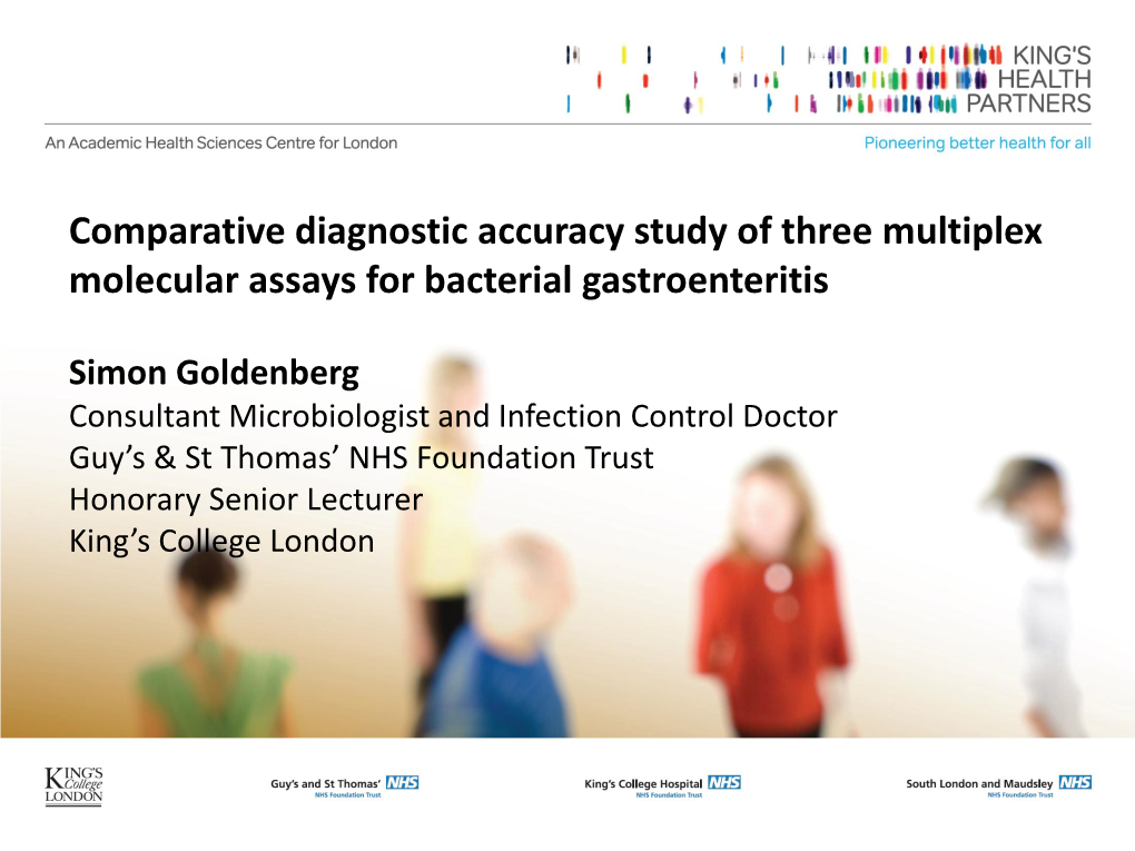 Comparative Diagnostic Accuracy Study of Three Multiplex Molecular Assays for Bacterial Gastroenteritis