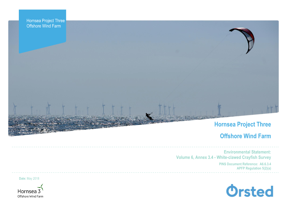 Orsted Hornsea Project Three (UK) Ltd, 2018