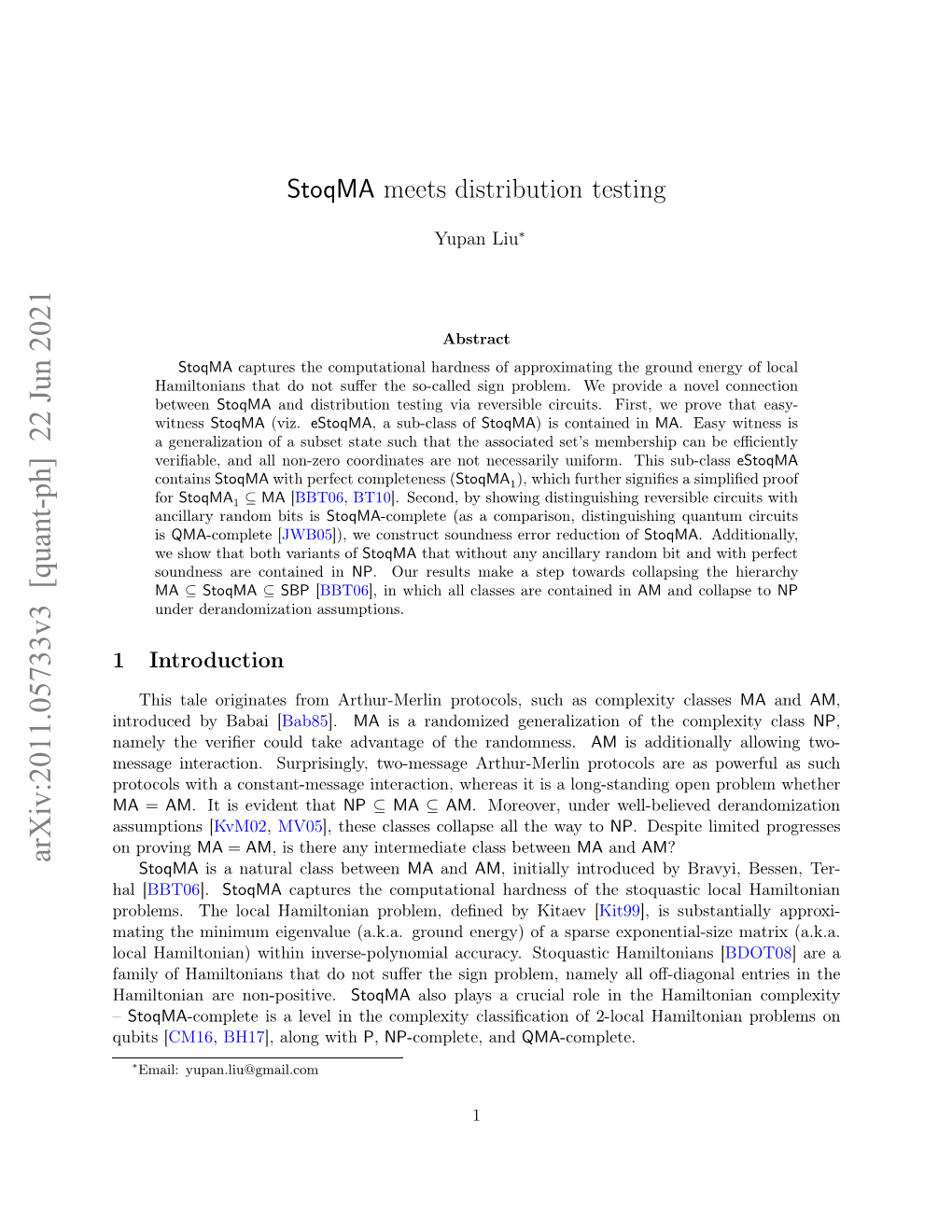 Stoqma Meets Distribution Testing