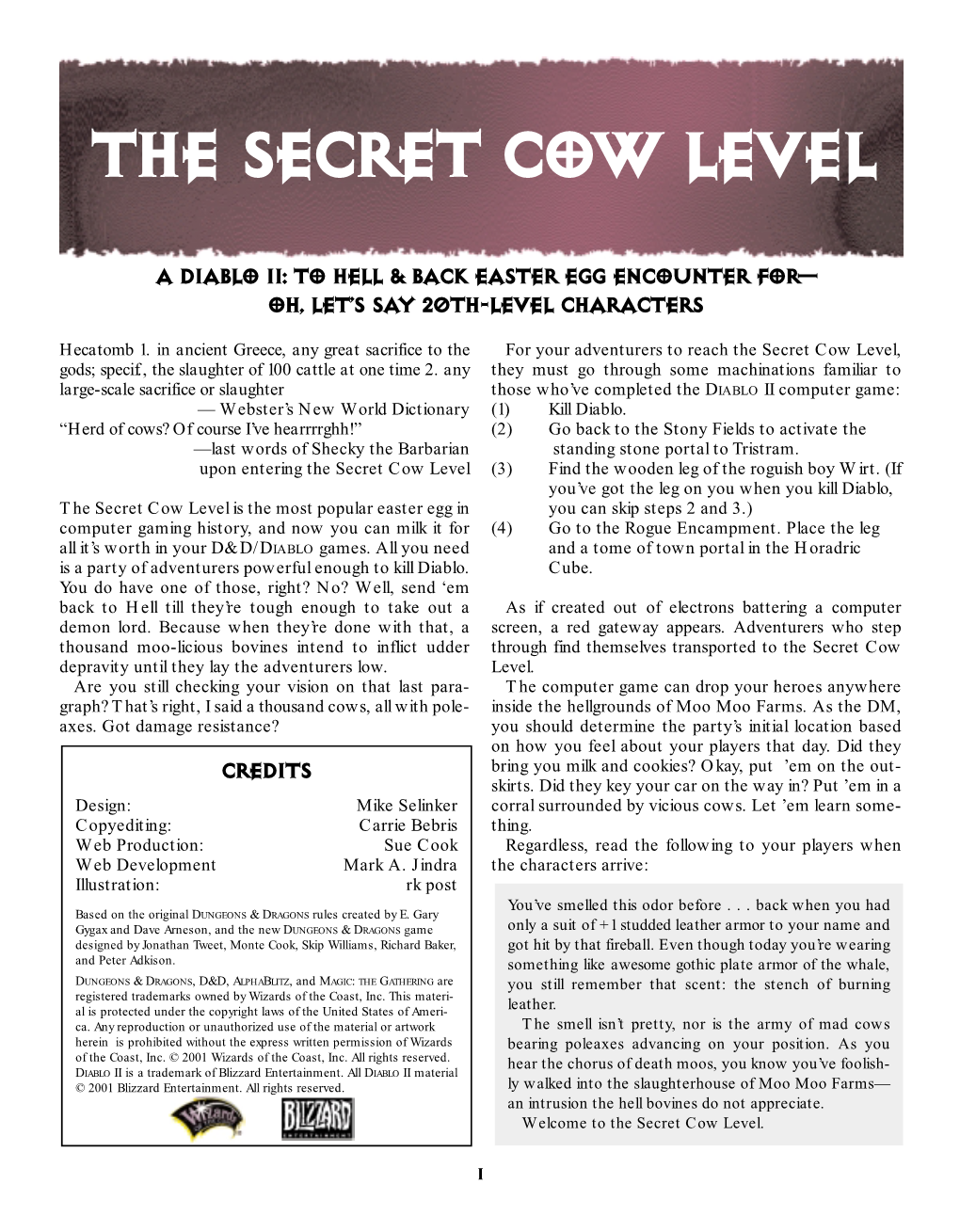 The Secret Cow Level