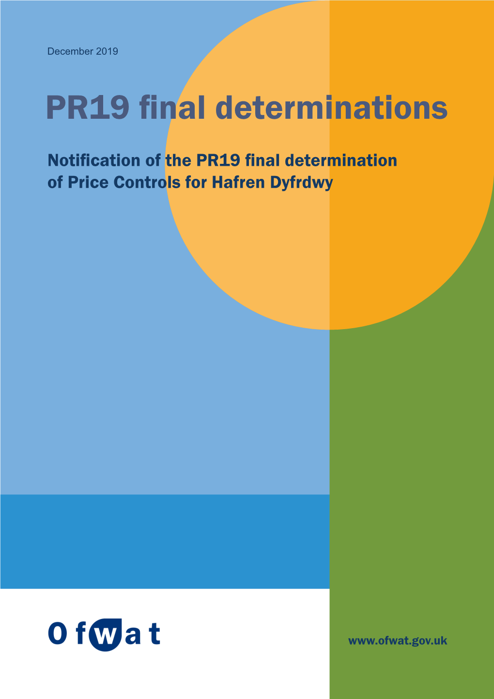 Notification of the PR19 Final Determination of Price Controls for Hafren Dyfrdwy