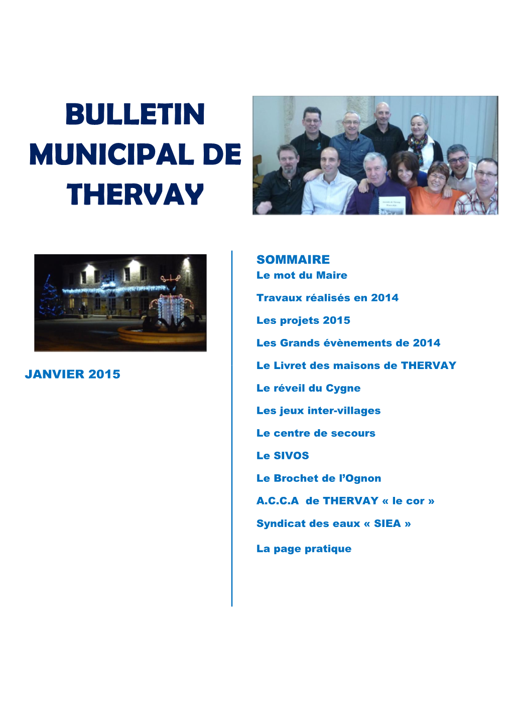 Bulletin Municipal DE THERVAY