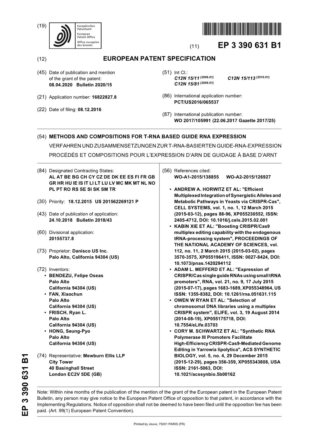 Methods and Compositions for T-Rna