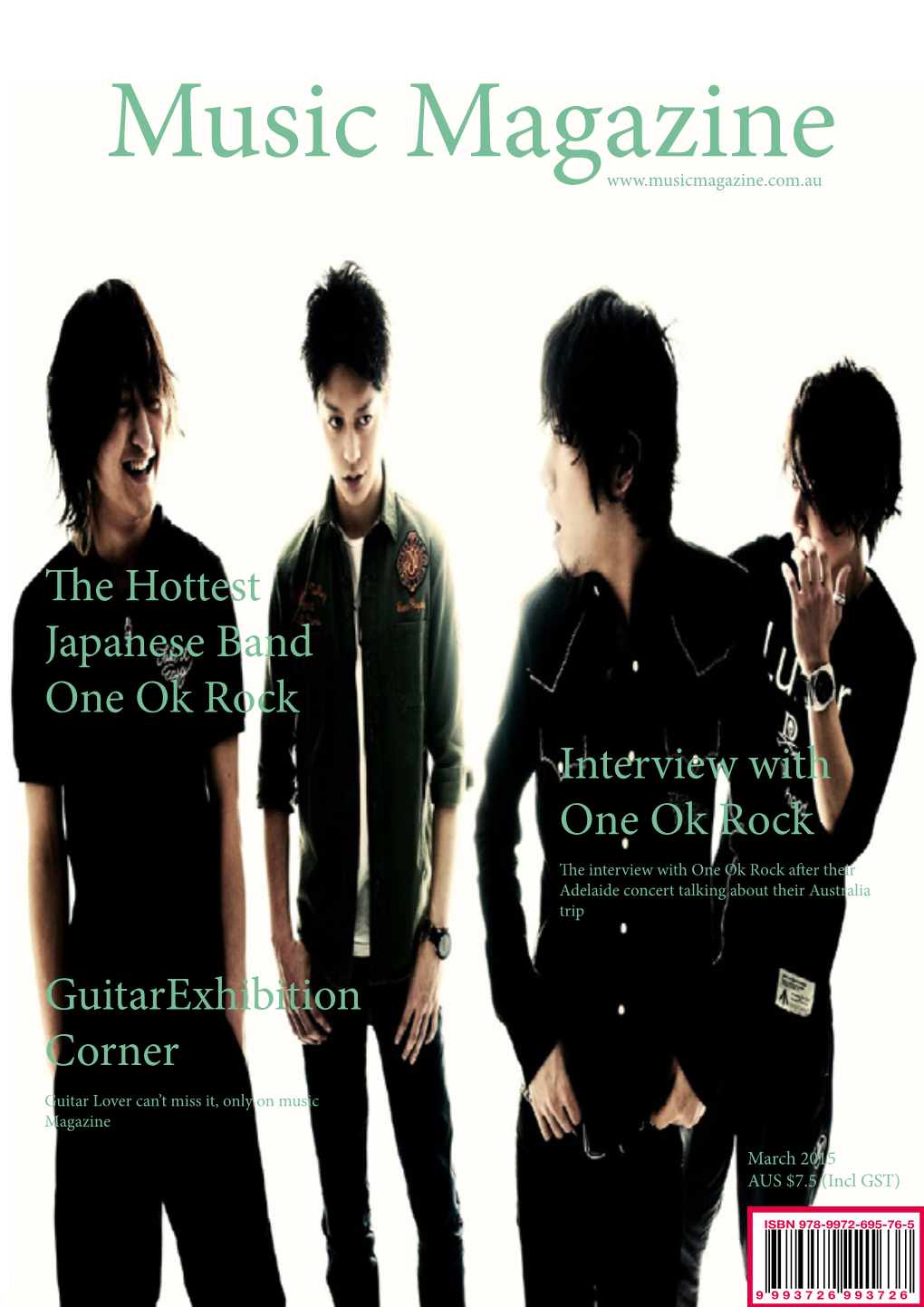 Guitarexhibition Corner the Hottest Japanese Band One Ok Rock