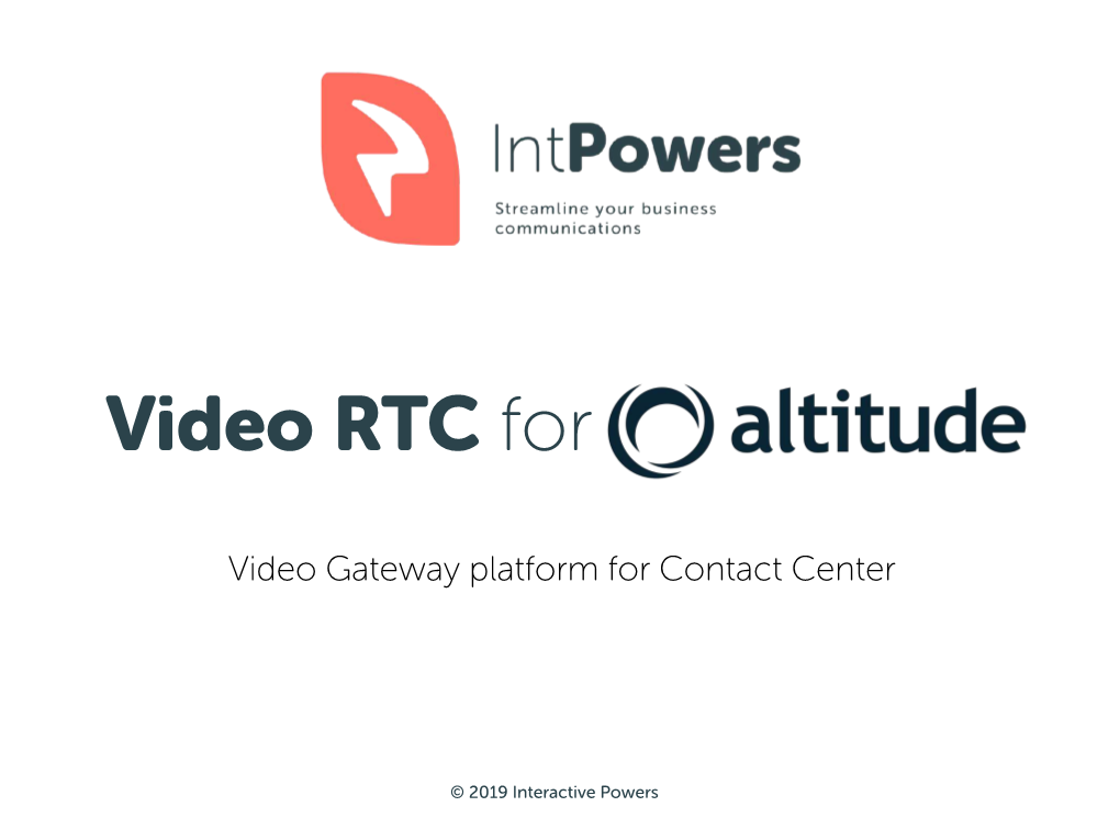 Video Gateway Platform for Contact Center