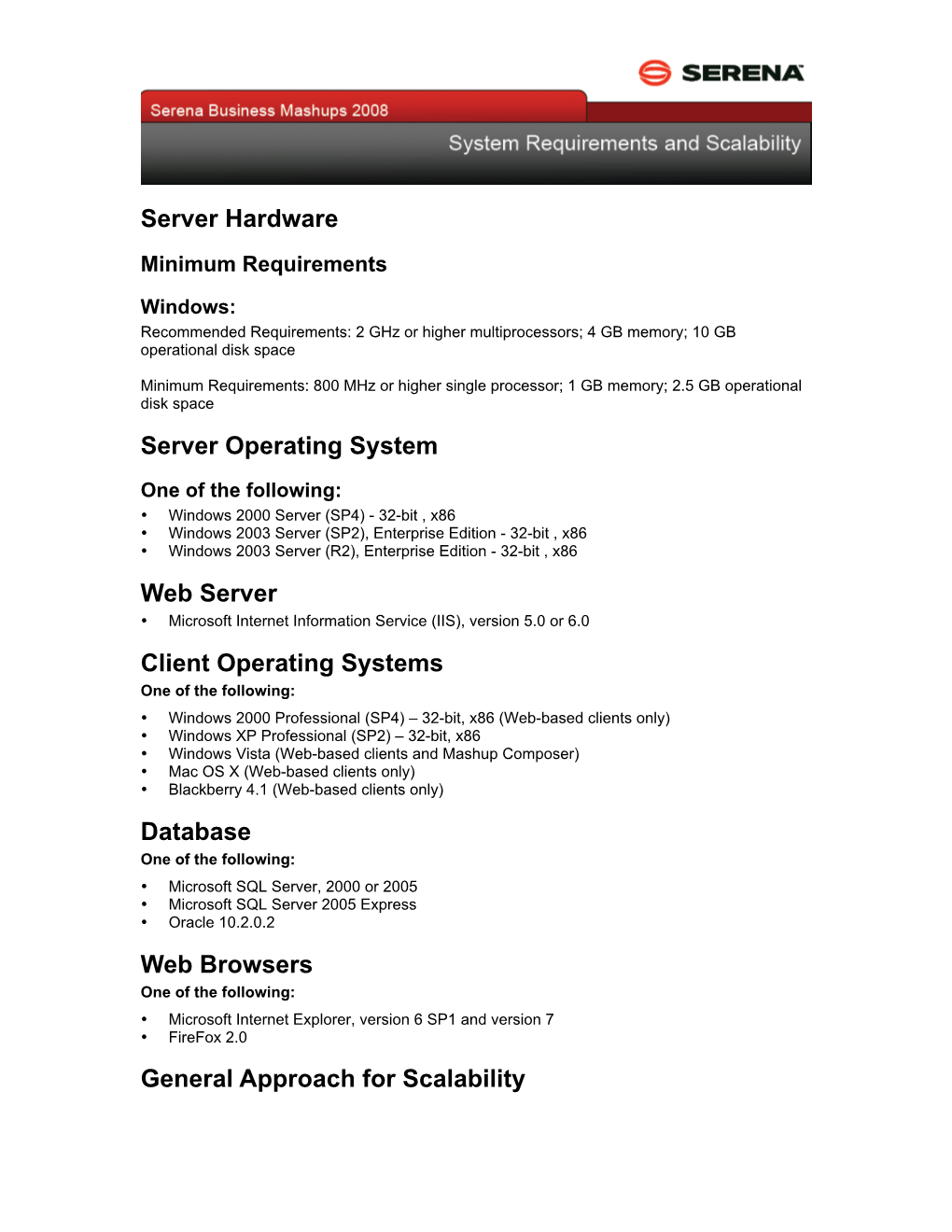 SBM 2008 R2 System Requirements and Scalability-V2