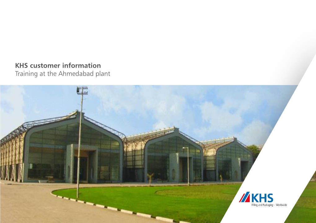 KHS Customer Information Training at the Ahmedabad Plant 2