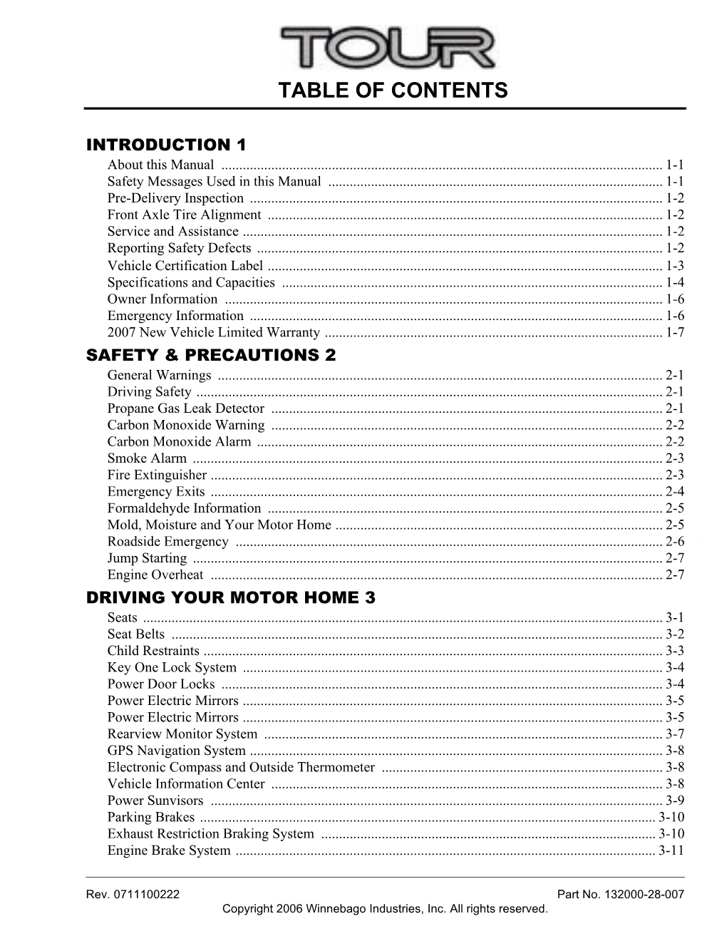 Table of Contents